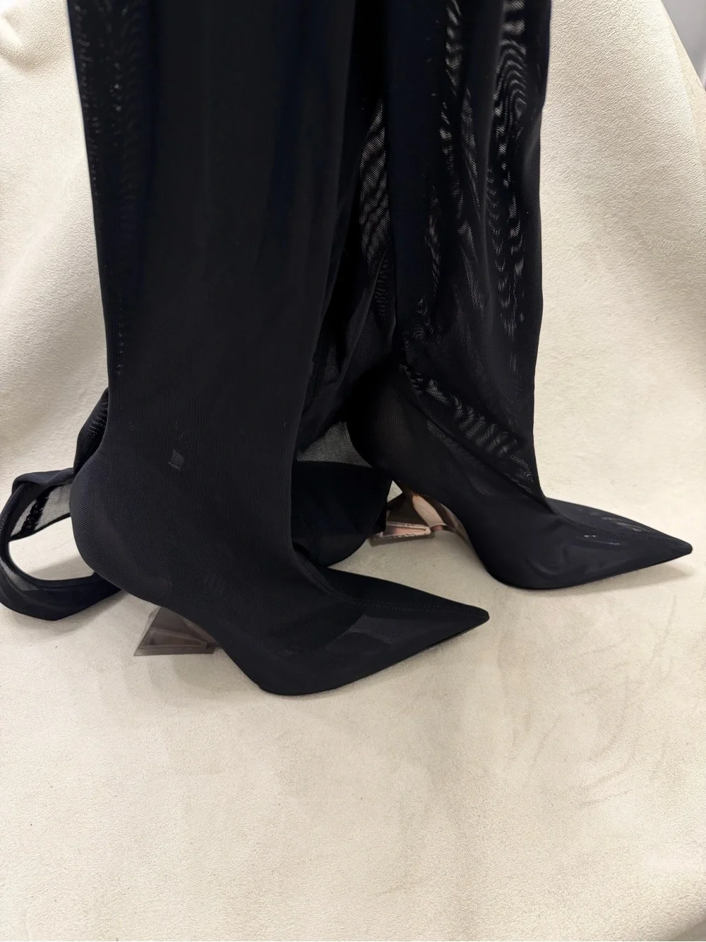 The Attico Cheopissima thigh high 105 boots